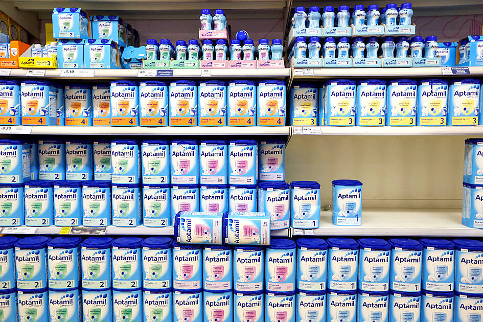 Taiwan unaffected by Aptamil baby formula recalls in Germany: FDA